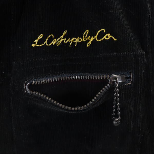 LOST CONTROL Corduroy Jacket 2 Black Leather Collar Men's Used