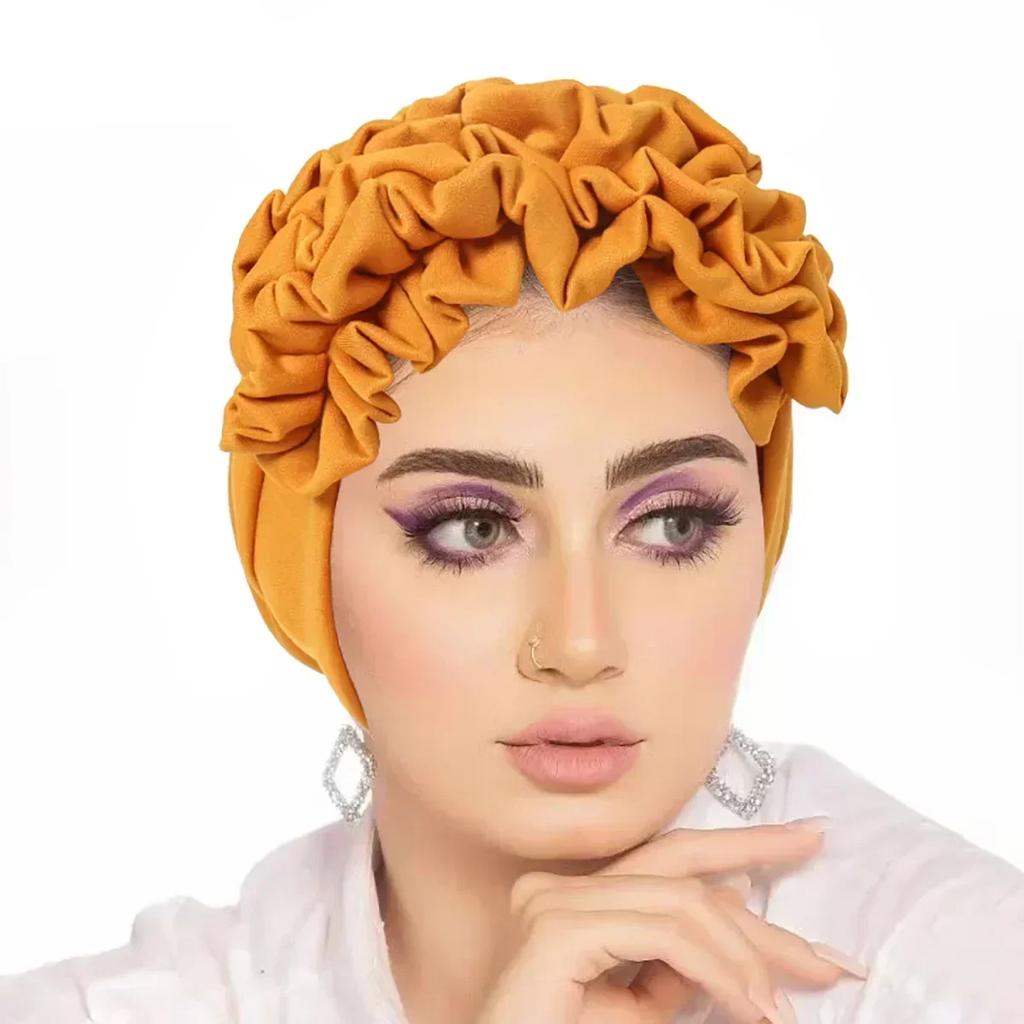 Women Sequin Knotted Turban Indian Hat Muslim Hijab Beanie Bonnet Hair Loss Headscarf Chemo Cap Headwear Bandanas Turbante Mujer