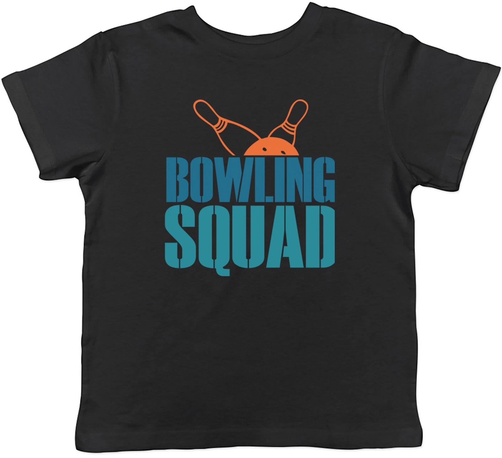Bowling Squad Kids T-Shirt Ball Team Strike Spare Childrens Boys Girls Gift 110