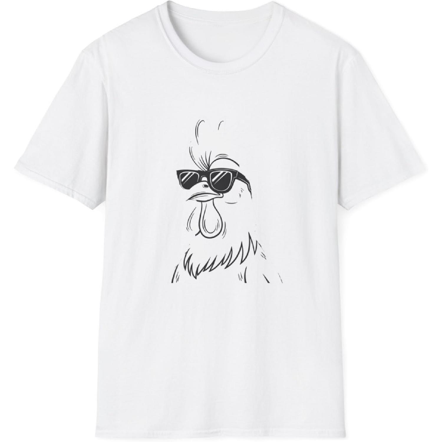 PrimeChoose Urban Graffiti Chicken Retro Shirt Urban Cool T-Shirt Men Women S