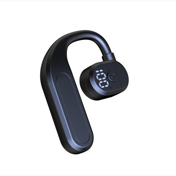 High-End Wireless Single-Ear Bluetooth Headset with Ear-Hook Design, Superior Bass, and Long Battery Life