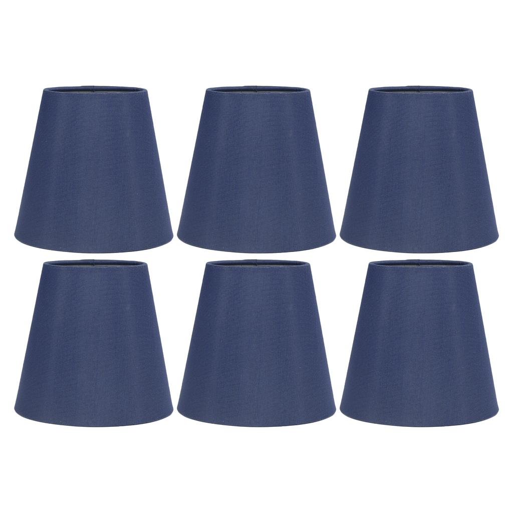 6PCS Fabric Lampshade Modern Simple Good Light Transmission Table Lamp Shade for E14 Bulb Miniature Bulb for Ceiling