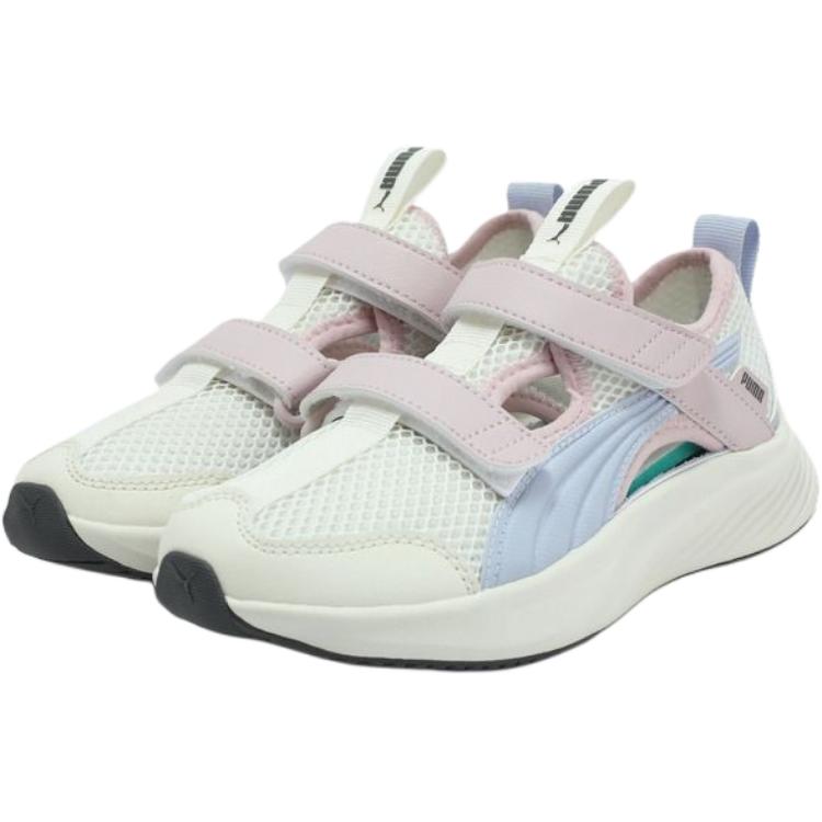 Puma Pounce Lite Fabric Ct Sandal Ps Comfortable Durable Low Top Sandals Kids Sandals White Blue Red 404324-03