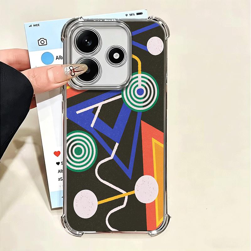 

Abstract Geometry PopArt Desgin Soft Phone Case For Xiaomi Poco X7 X8 Pro Max X6 X5 X3 F8 Ultra F7 M8 M7 M5S Redmi 15C 15A 15 14 Xiaomi Poco M8