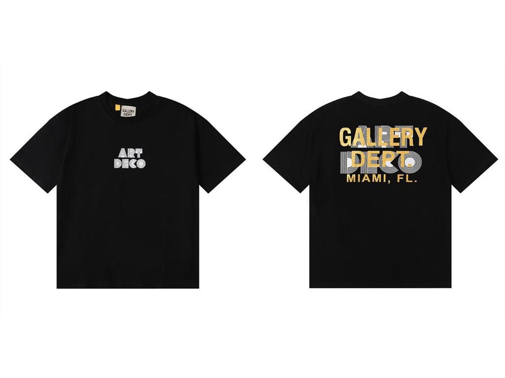 GALLERY DEPT American Tide Tie-Dye Graffiti Short-Sleeve T-Shirt