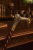 Royal Brass Handle Walking Stick – Vintage Engraved Wooden Cane Gift