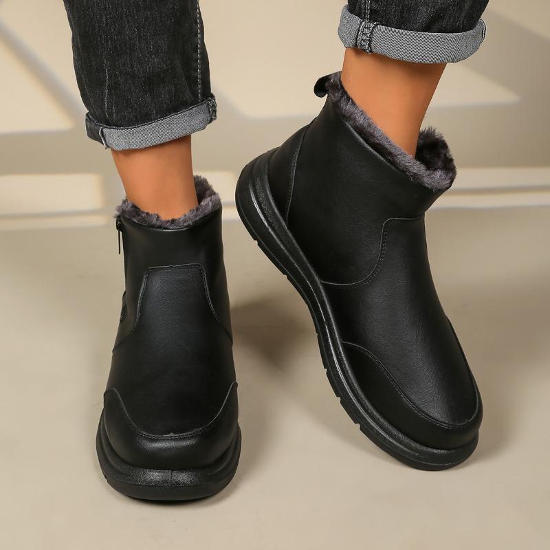 

Martin Boots, Soft Leather Ankle Boots, Warm Cushioned Non-Slip Short Shoes 39