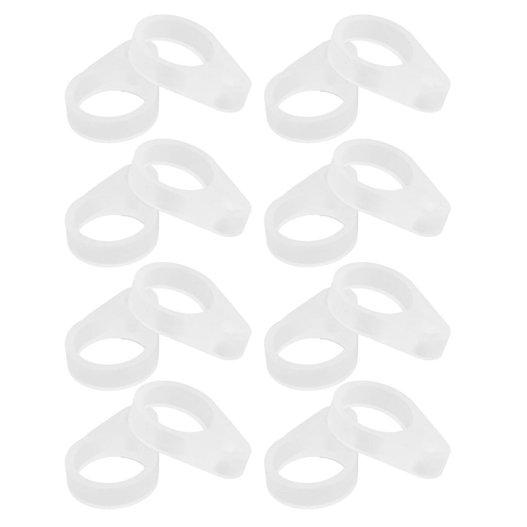 50Pcs Hearing Aid Silicone Loop Flexible Replacement Hearing Aid Clip Adaptor for Hearing Aid Lanyar