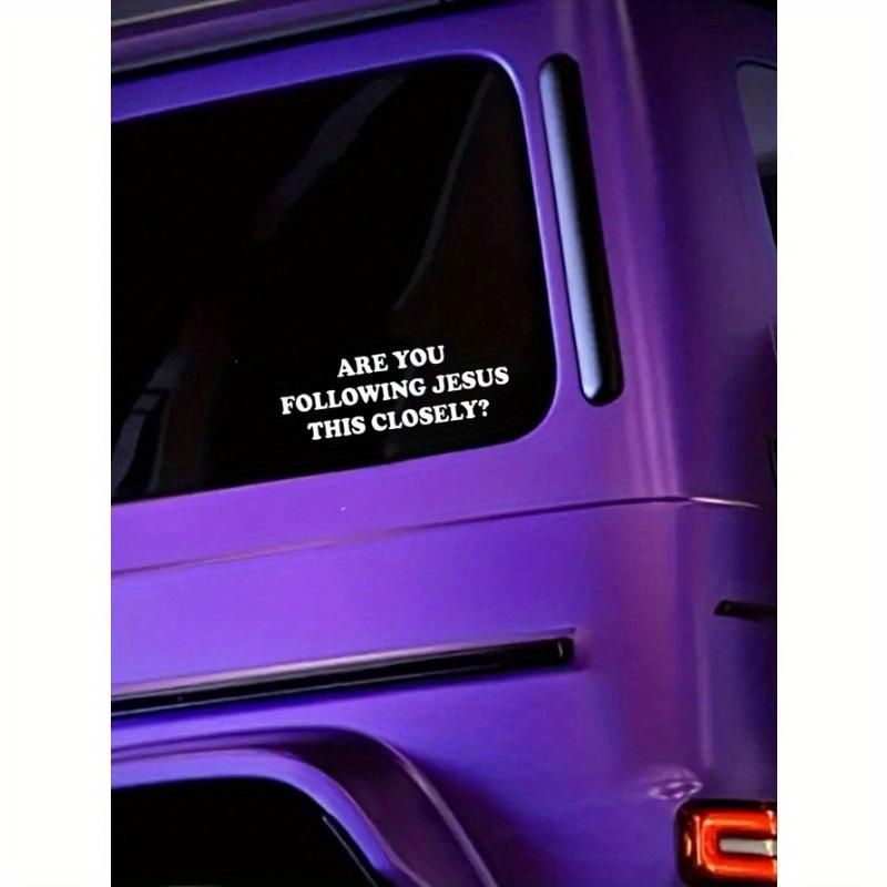 White Are You Follow Jesus This Close Vinyl Car Stickers For Car Head Design Modern Window Bumper Decor