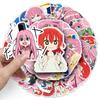 50 Japanese Anime "Bocchi the Rock" Stickers - Waterproof, Two-Dimensional Designs for Journals, Phone Cases & Laptops.