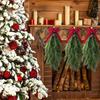 Christmas Decorations Hand-Feel Material Upside-Down Wreath Courtyard Door Hanging Decoration Simulation Home Decorations