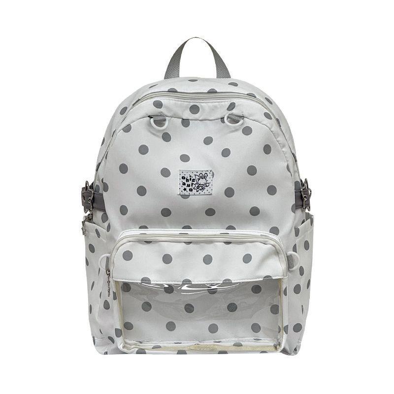 Schoolbag Korean version ins cartoon cute polka dot backpack women's large-capacity bar millet pain bag baby bag versatile backpack