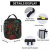 Forest Roses Santa Muerte Insulated Lunch Bag for Women Office Cooler Thermal Food Box Tote Leakproof Lunch Boxes Container