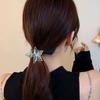 New Rhinestone Pearl Crab Hair Clip Women Fixed Ponytail Hairpin Holder Barrettes Y2k Girls Hair Accessories Claw Clip