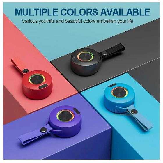 Wireless Bluetooth Speaker Sound Light Rhythm Subwoofer Stereo Music Center Hands-free Call Outdoors Waterproof Portable Mini Speakers