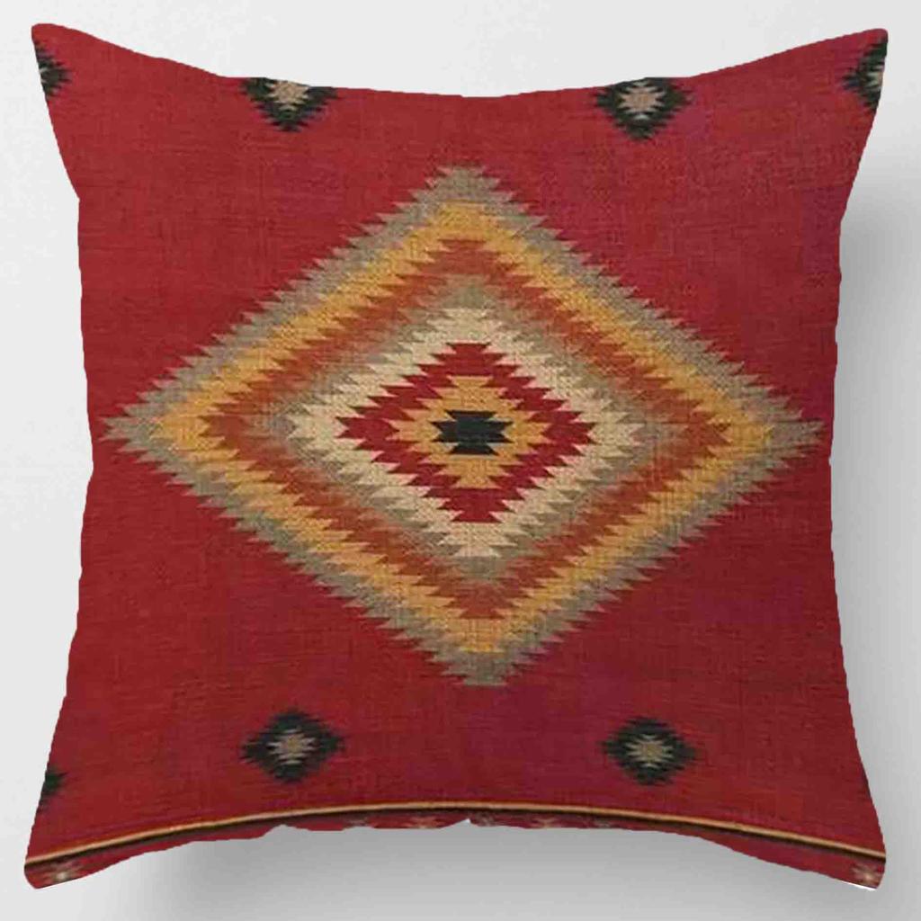Bohemian Pillowcase Home Decor Polyester Comfortable Seat Cushion Geometric Cushion Family 45* 45cm Pillowcase