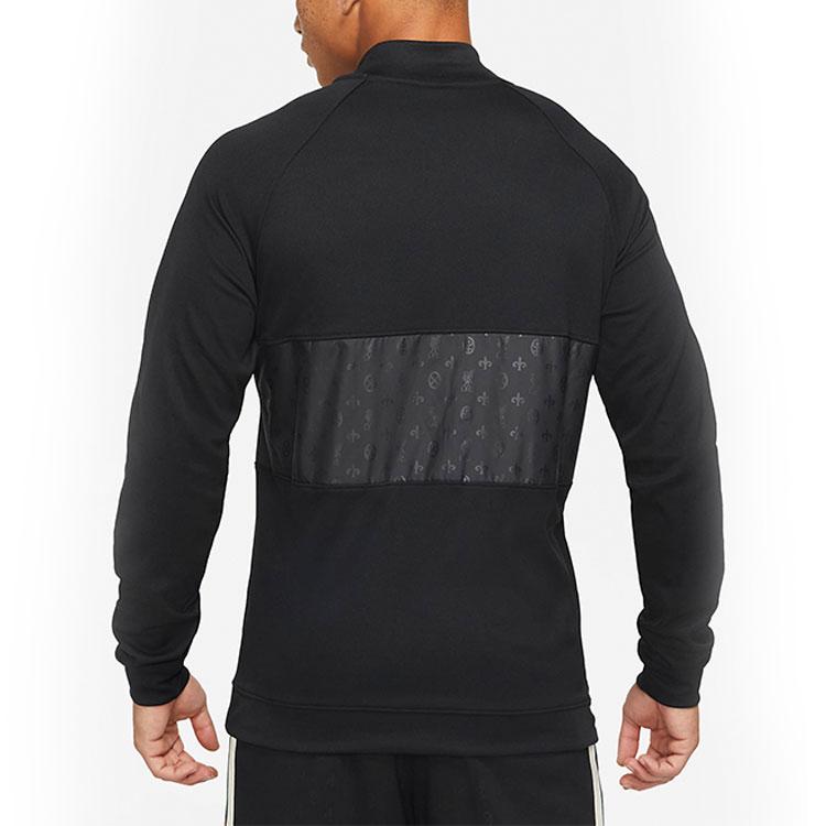 Nike Spleiset Logotrykk Langermet Fotballjakke 21-22 Sesong Liverpool Herre Topper Svart DA2774-011