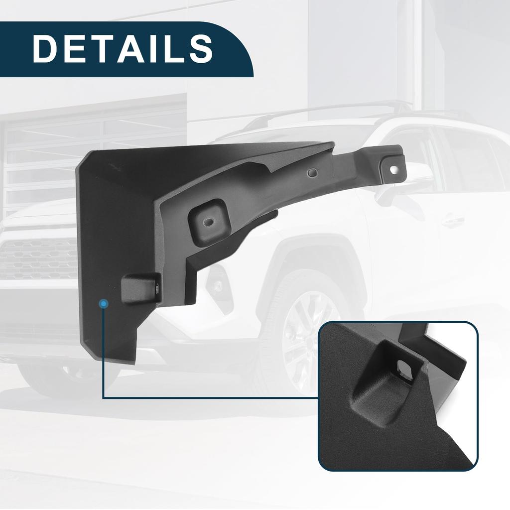 TUCKBOLD Mud Flaps Splash Guards for Toyota RAV4 LE XLE Limited Front Rear Side Mud Flaps Mounting Accessories 1 Set 2019-2024 &