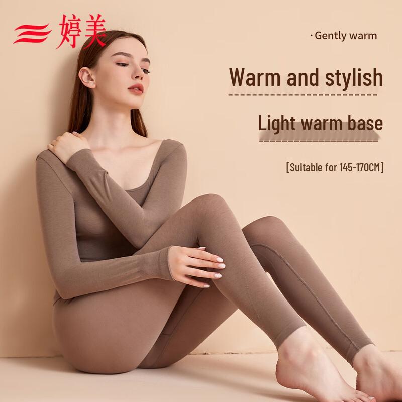 

Tingmei Women s Thermal Shaping Underwear Set One Size (40-70 kg)