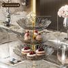 ZISIZ Nordic Multi-layer Floral Fruit & Candy Plate Set