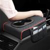 Universal Car Center Console Organizer - Thickened Armrest Cover with 2 Side Pockets & 2 Cup Holders Car Armrest Organizer