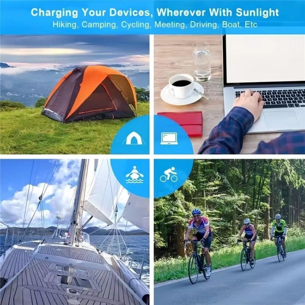 Flexible Design Foldable Solar Panel USB Port Portable Solar Charger  Outdoor Camping