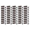 50 Sets Leather Rivets 18x9mm Antique Silver Rectangular Trapezoid Rivets with 3x7mm Iron Trumpet Foot for Craft Repair