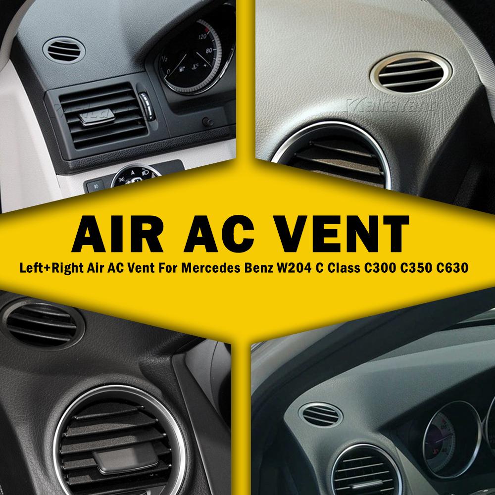 Left Right Air Ac Vent Black for Mercedes Benz W204 C Class C300 C350 C630 2008-2011