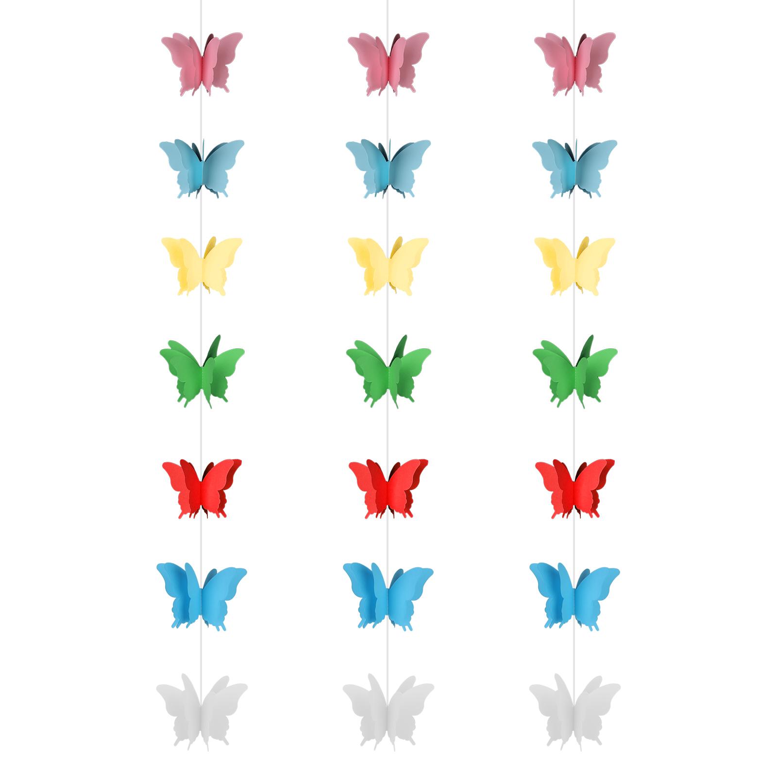 

Романтичная и привлекающая внимание гирлянда из бабочек для украшения свадебной вечеринки, украшения дня рождения