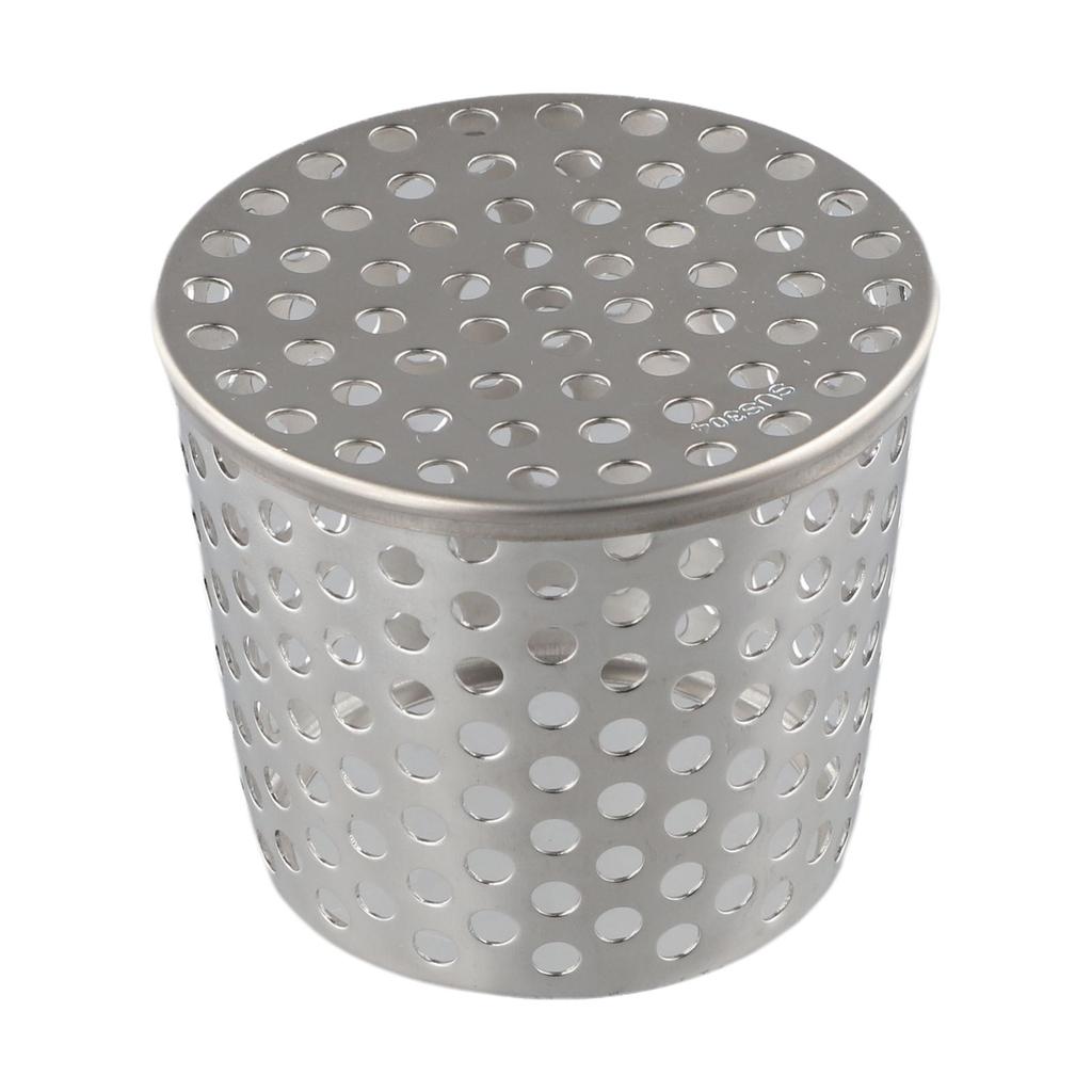 1pcs Rooftop Floor Drain Cover Stainless Steel Anti Blocking For Drainage Outdoor Tools Side Circular Hole Drain Screen Strainer