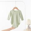 Baby Velvet Bodysuit Triangle Newborn Belly Cover Romper Soft Seamless Infant Crawling Jumpsuit Cozy Comfortable Essential