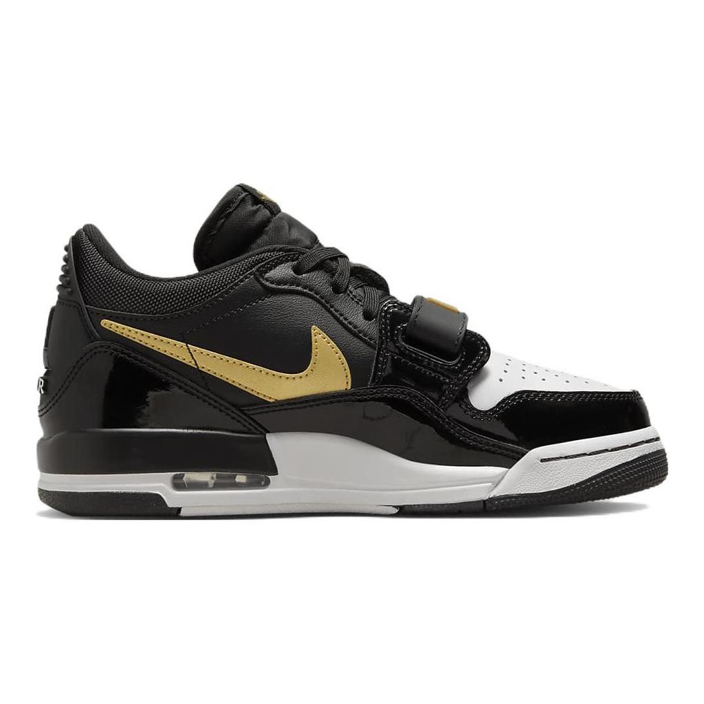 Air Jordan Legacy 312 Low GS Schwarz Metallic Gold Kinder Sneaker Weiß CD9054-071