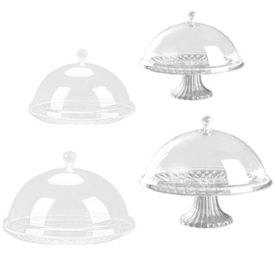 Praktische Kunststoff-Lebensmittelhalter mit elegantem Deckel Serviertablett im europäischen Stil für Obst, Kuchen, Canapés und unverzichtbar für festliche Zusammenkünfte