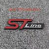 3D Metal STLine STTurbo Logo Emblem Decal Front Grill Fender Side Badge Sticker for  Kuga Fiesta Mondeo and Other Automobile Brands