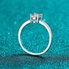 1ct Oval Cut Moissanite Wedding Ring for Women Dove Egg Sparkling Jewelry 100% 925 Sterling Silver Ring Female Band GRA