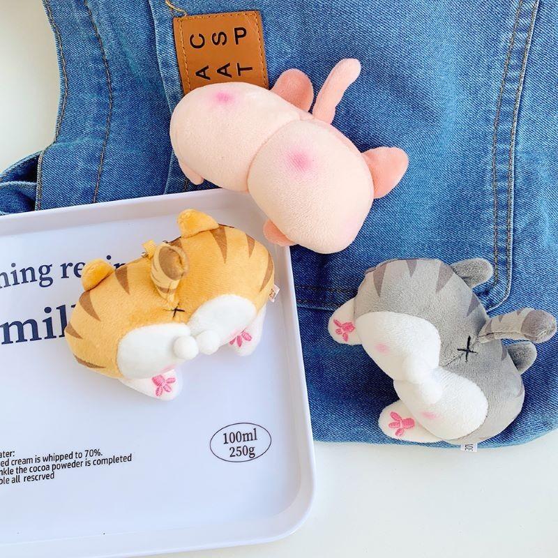Cute Dog Corgi Bag Pendant Accessory Keychain Creative Plush Toy Doll Gifts