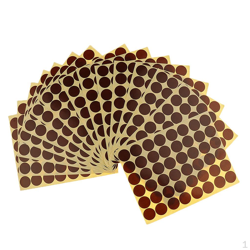 

720Pcs 25mm Dots Sticker Round Circle Blank Labels Self Adhesive Coffee
