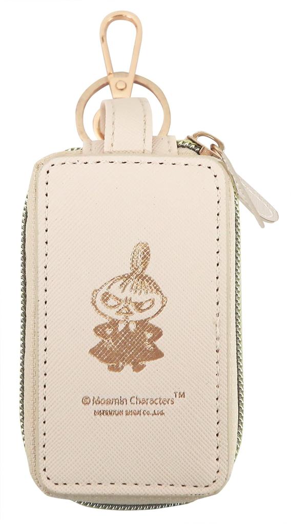 MOOMIN Key Smart Key Double Zipper Carabiner Popular Little Double Case, Compatible, Closure, Hook, Keychain, Character, My, IV, Pocket, Women's