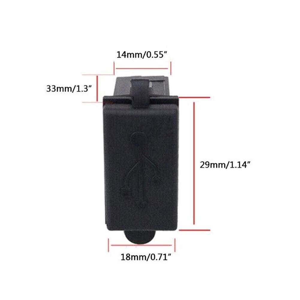 Single Usb Socket 5v 2.4a Car Modification Usb Charger Bus Rvs Accessories Motorcylce 12v-24v Car Boat Car Marine H1j1