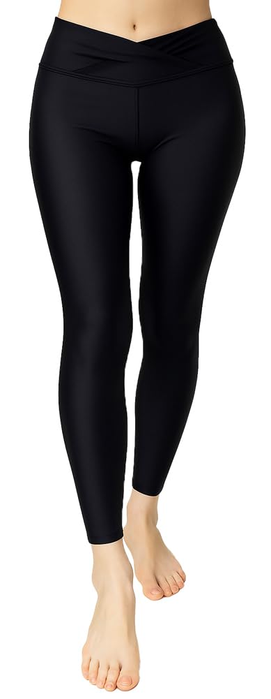 

RUBKA Укороченный рашгард UV Quick Sports Женские леггинсы, Длина, Амфибийные, Защита, Сушка, Лосины, Скрывающие фигуру чёрный