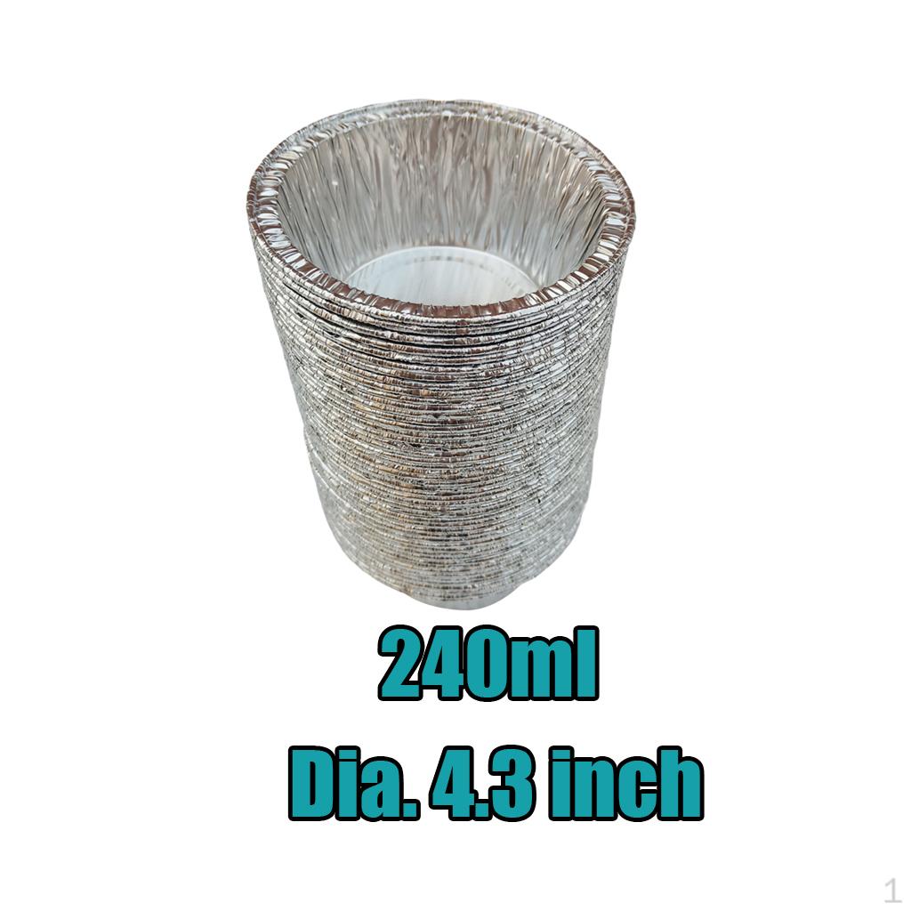 Формы для пирога Круглые жестяные 240ml 50Pcs