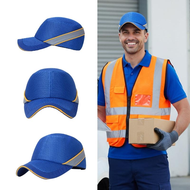 Stoßdämpfende Schutzmütze Baseballkappe Industrielle ABS-Schutzmütze Bequem für Bauarbeiter und Bauleiter