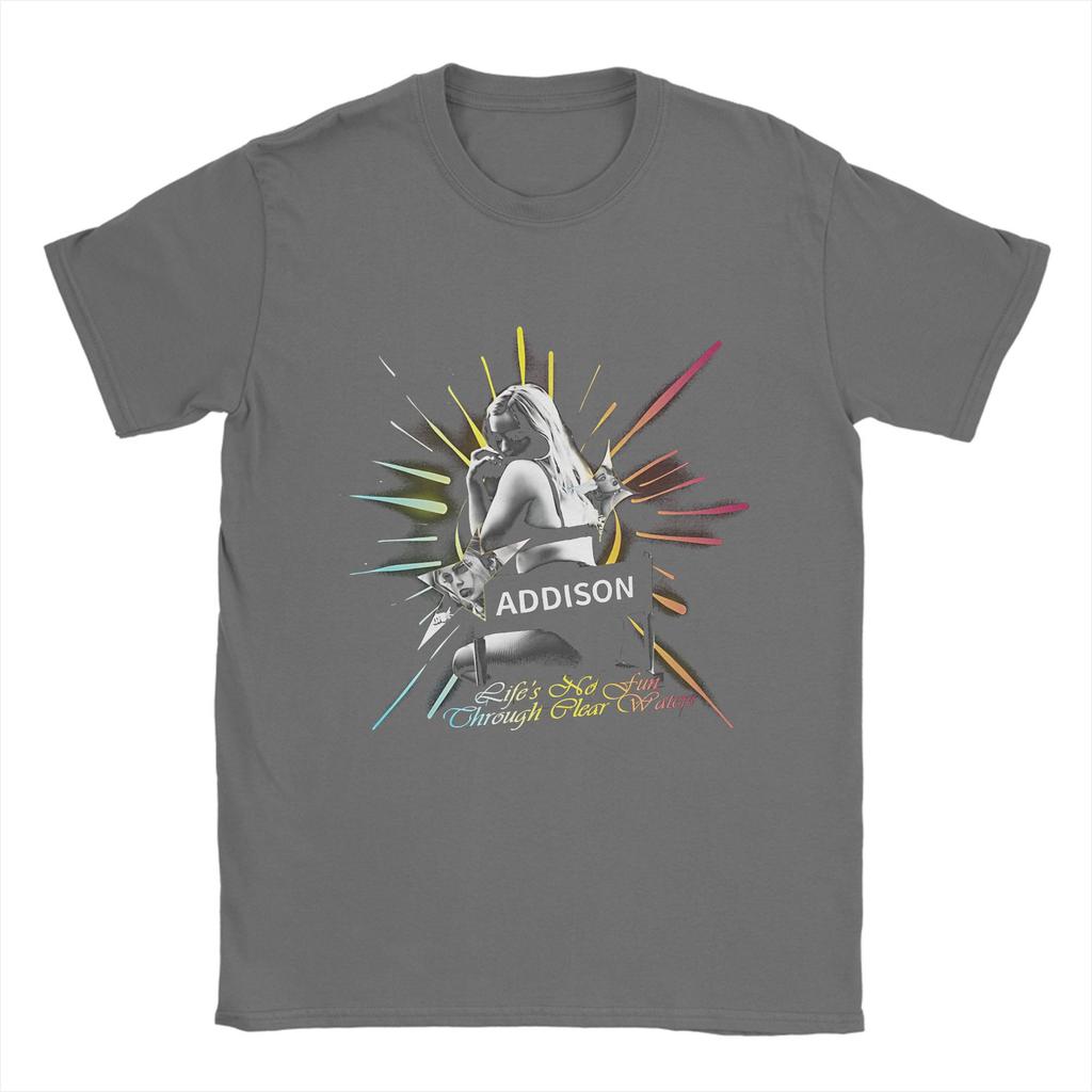 Addison Rae The Addison Tour Merch T-shirt Unisex Cotone Stampata Top T-shirt