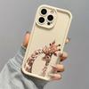 Cute giraffe pattern phone case for iPhone 17 16 15 14 13 12 11 Pro/ Max /Plus anti-fall and shockproof back cover