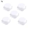 5PCS 2g 3g Empty Small Colorful Covers Clear Plastic Cosmetic Pot Jars with Lids for Face Cream Lip Balm Containers Travel