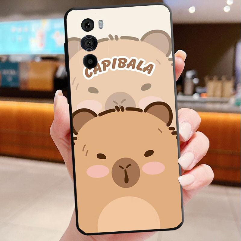 Love Capybara  Phone Case For Motorola Edge 60 50 40 Pro 60 50 40 30 Ultra Neo Fusion Moto G Play G Stylus G Carcasas