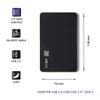 Qoltec Enclosure/Bay for 2.5" SATA3 HDD/SSD Drives | USB 2.0 | Black