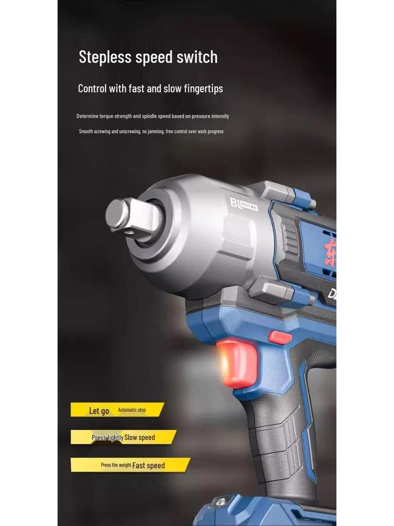 Dongcheng DCPB1218 High Torque Brushless Electric Impact Wrench with Lithium Battery