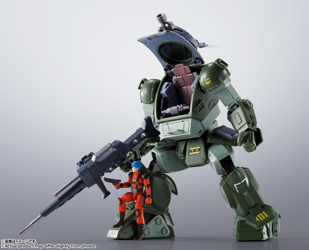 TAMASHII NATIONS R Armored Trooper Votoms Scope Approximately and PVC Action Figure HI-METAL Dog, 165mm, ABS, Die-cast, Pre-painted