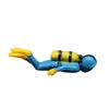 Fish Tank Decor Sea Explorer Ornament Micro Landscape Divers Figurine Action Figures 3D Model